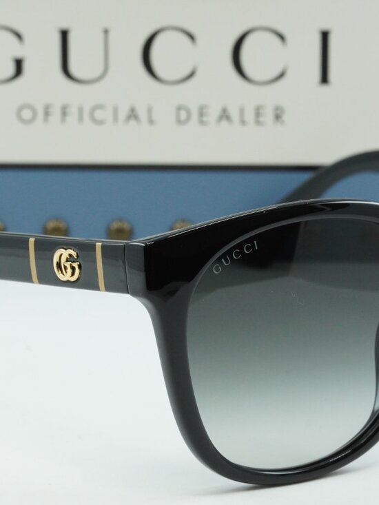 Gucci GG1122SA 001 Square Sunglasses – Black/Grey Gradient main image 8